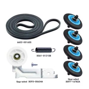 dc97 16782a, dryer drum belt 6602 001655, dryer idler pulley dc93 00634a